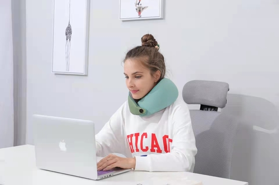 Chất lượng cao thời trang phổ biến hình U Memory Foam cổ máy bay du lịch xe hơi gối cổ máy massage gối với nhiệt