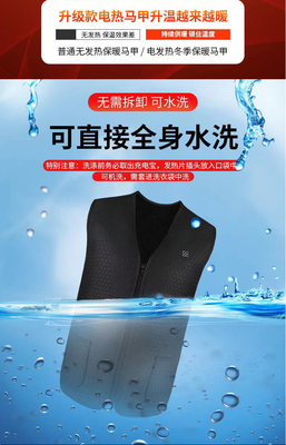 Áo vest sưởi ấm bằng điện chạy bằng USB với tấm sưởi ấm graphene cho áo khoác mùa đông nam