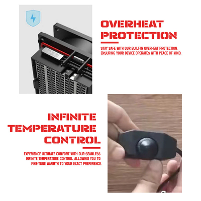 Chiếc ghế ấm chân điện phong cách với sưởi ấm Graphene Thiết kế ergonomic Nhiệt độ điều chỉnh