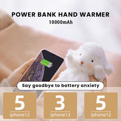 Máy sưởi ấm tay điện Con búp bê Giáng sinh 10000mAh USB nguồn điện sạc lại máy sưởi ấm phòng ngủ RV bên ngoài