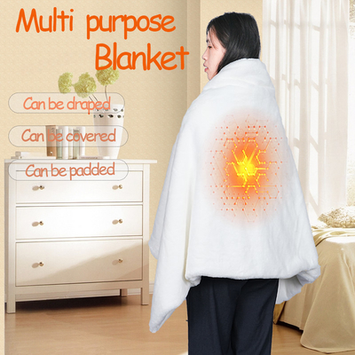 Graphene Far Infrared Heating Shawl chăn điện cho chính xác 45-65C điều chỉnh nhiệt độ