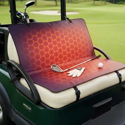 Golf đệm sưởi ấm sưởi ấm ghế xe gôn với vật liệu PU ba cài đặt nhiệt độ và 4 giờ tự động tắt đồng hồ để ấm