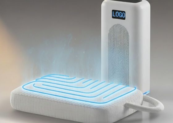 Nắm nệm sưởi ấm và làm mát cung cấp quản lý nhiệt độ khu vực kép và sợi tre mềm cho đêm thoải mái