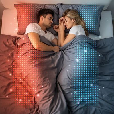 Chăn lạnh Sheerfond Chăn thông minh lưu lượng nhiệt cho người ngủ nóng