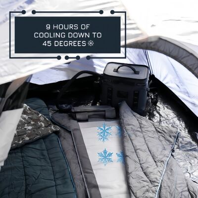 Ghế cắm trại làm mát di động với thiết kế công thái học và tấm làm mát có thể tháo rời cho các hoạt động và sự kiện ngoài trời thoải mái