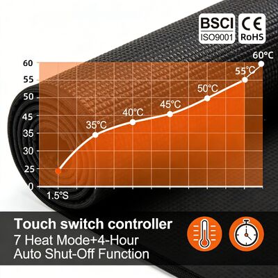 Tùy chỉnh bảo vệ quá nhiệt Bàn di chuột có sưởi với Sạc không dây và Gác tay Bàn di chuột sưởi thông minh