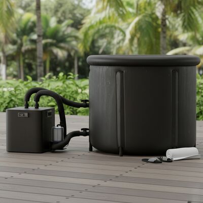 Máy làm lạnh bồn tắm nước đá OEM làm mát bằng nước, di động, nhẹ, bồn ngâm lạnh bơm hơi ngoài trời cho spa, phòng gym phục hồi