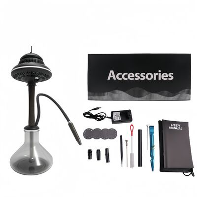 Shisha hookah không dây di động tùy chỉnh với pin bền lâu và hiệu ứng ánh sáng RGB sống động, lý tưởng cho du lịch và ngoài trời