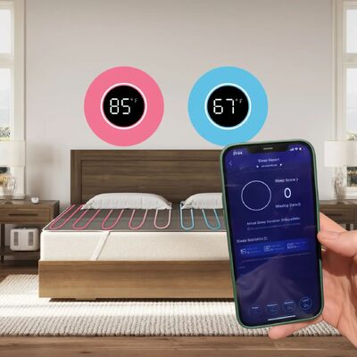 Tăng mật độ làm mát Water-cooled Mattress Custom Sizes Foldable Portable Design hỗ trợ Massage thoải mái có thể giặt
