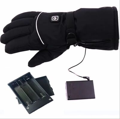 CE Certificate USB Touchscreen Heated Gloves Cheap Electric Heating Mittens Leather Waterproof Heat Mittens for Ski