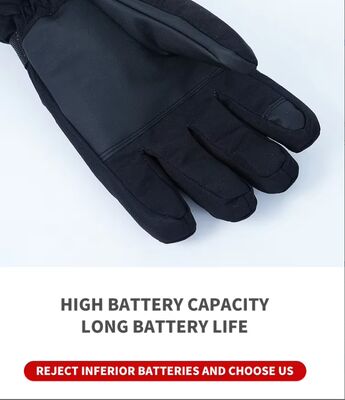 CE Certificate USB Touchscreen Heated Gloves Cheap Electric Heating Mittens Leather Waterproof Heat Mittens for Ski