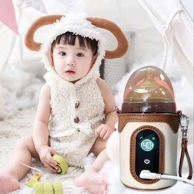 Máy sưởi sữa cầm tay Sheerfond USB 5V2A Máy sưởi chai trẻ em an toàn áp suất thấp với vật liệu Poly / Cotton / EVA cho trẻ sơ sinh
