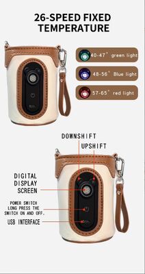 Máy sưởi sữa cầm tay Sheerfond USB 5V2A Máy sưởi chai trẻ em an toàn áp suất thấp với vật liệu Poly / Cotton / EVA cho trẻ sơ sinh
