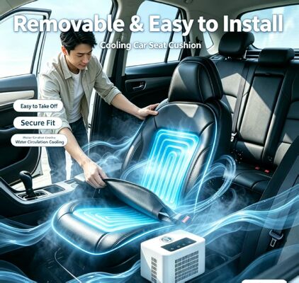 Đệm ghế nóng làm mát bằng nước trên ô tô hoạt động ở điện áp tiêu chuẩn 12V với tổng công suất định mức 84W đảm bảo tiêu thụ năng lượng an toàn