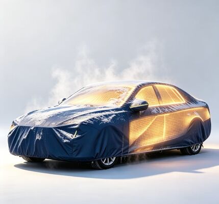 Capot de chauffage de voiture avec installation et retrait faciles, conçu pour une utilisation répétée et une protection contre la neige, le gel et la pluie légère