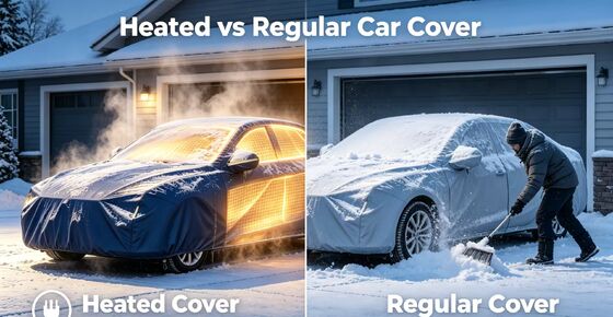Capot de chauffage de voiture avec installation et retrait faciles, conçu pour une utilisation répétée et une protection contre la neige, le gel et la pluie légère