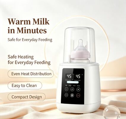 Máy sưởi ấm chai trẻ em thân thiện với cài đặt nhiệt độ điều chỉnh đáp ứng nhu cầu của các nhà cung cấp chăm sóc trẻ em chuyên nghiệp