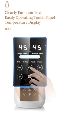 Máy sưởi ấm chai trẻ em thân thiện với cài đặt nhiệt độ điều chỉnh đáp ứng nhu cầu của các nhà cung cấp chăm sóc trẻ em chuyên nghiệp