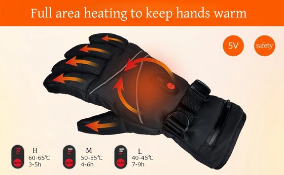 Máy sạc điện sưởi ấm găng tay Graphene sưởi ấm nhiệt găng tay 40-65 ° C điều chỉnh chống gió chống nước sưởi ấm tay sưởi ấm tay Unisex găng tay mùa đông cho trượt tuyết xe đạp xe máy thể thao ngoài trời