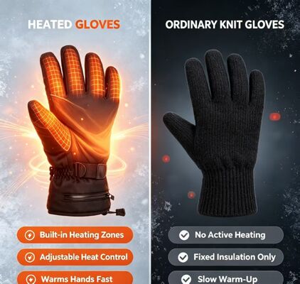 Găng Tay Sưởi Ấm Bằng Điện Graphene Làm Ấm Nhanh, Điều Chỉnh Nhiệt Độ, Chống Thấm Nước, Giữ Ấm Tay, Có Thể Tùy Chỉnh Logo & Bao Bì