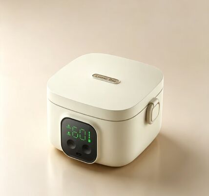 Hộp cơm điện gia nhiệt tại nhà, Máy hâm nóng thức ăn mini di động, Thép không gỉ 304 Gia nhiệt nhanh, Tiết kiệm không gian cho bữa ăn gia đình