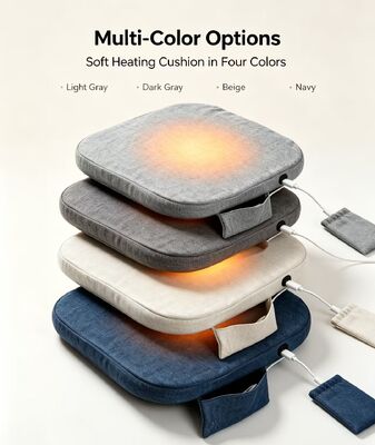 Đệm Ghế Sưởi Graphene USB Di Động Vải Lanh-Bông Mềm Miếng Lót Ghế Sưởi Điều Chỉnh Nhiệt Độ 3 Cấp Độ Đệm Ấm Nhiều Màu Sắc Sẵn Sàng Sử Dụng Tại Nhà, Văn Phòng, Du Lịch, Ô Tô