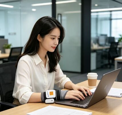 Băng đeo cổ tay có sưởi USB có chức năng massage rung, 3 mức nhiệt độ & cài đặt hẹn giờ, băng quấn cổ tay sưởi ấm hỗ trợ cổ tay do hội chứng ống cổ tay và viêm khớp