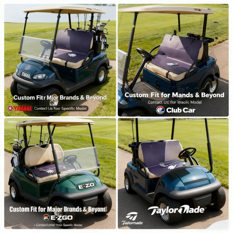 Chuẩn bị cao cấp PU Golf Cart ấm đệm ghế The Ultimate Solution cho DC / AC nguồn điện