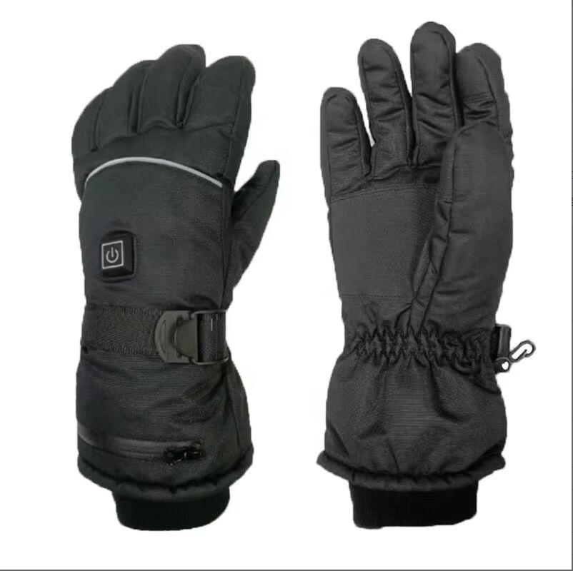 CE Certificate USB Touchscreen Heated Gloves Cheap Electric Heating Mittens Leather Waterproof Heat Mittens for Ski