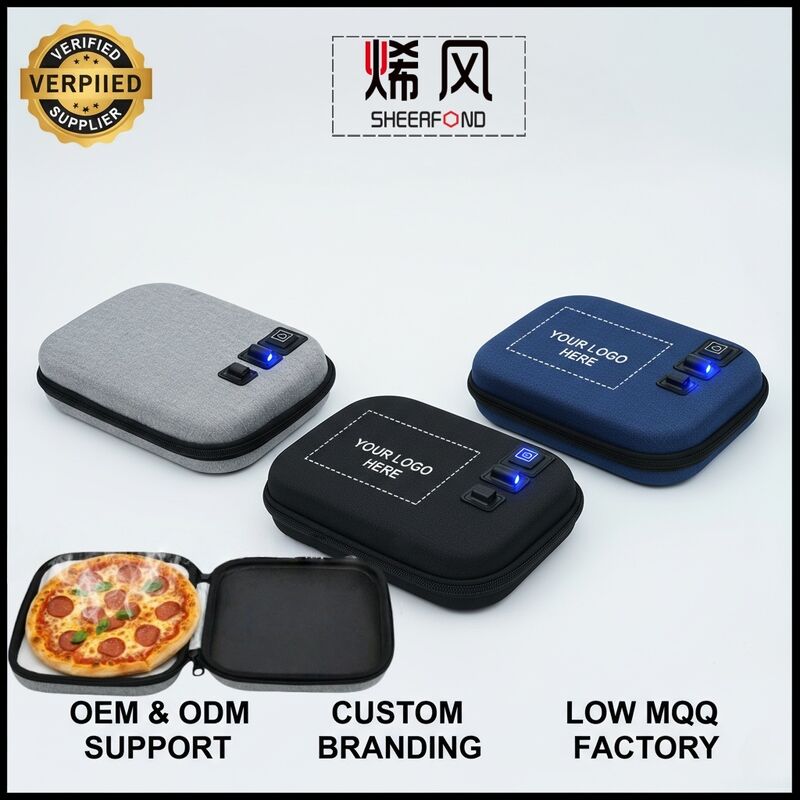 Túi giữ nhiệt thực phẩm di động sạc bằng USB với vải Oxford chống nước và lớp lót cách nhiệt an toàn cho thực phẩm, cho bữa ăn ấm nóng mọi lúc mọi nơi