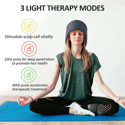660nm Cap phát triển tóc LED trị liệu ánh sáng đỏ và 270 LED ánh sáng đỏ và Laser trị liệu Cap