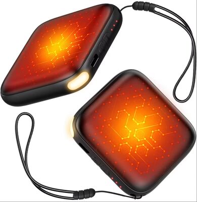 Ống sưởi tay sưởi ấm nhanh 6000mAh có thể sạc lại 2 gói Đèn đèn LED sưởi ấm nhanh được chứng nhận 1 năm Bảo hành Ống sưởi túi xách di động cho ngoài trời