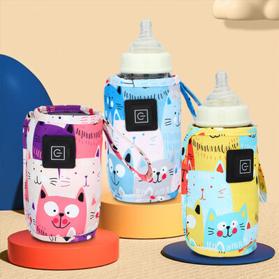 Tay áo sưởi sữa có hình mẫu hổ nhỏ dễ thương có thể tùy chỉnh kích thước và sạc USB với chế độ sưởi ấm được điều khiển theo giờ