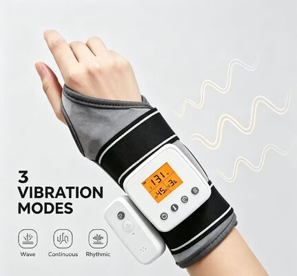 Áo mềm bảo vệ hỗ trợ cổ tay được sưởi ấm với massage rung động, chế độ thời gian đa chế độ đeo cổ tay sưởi ấm có thể sạc lại
